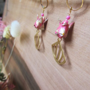 Boucles d'oreilles lotus - Sakura