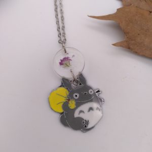 Collier Totoro fleuri - Hana