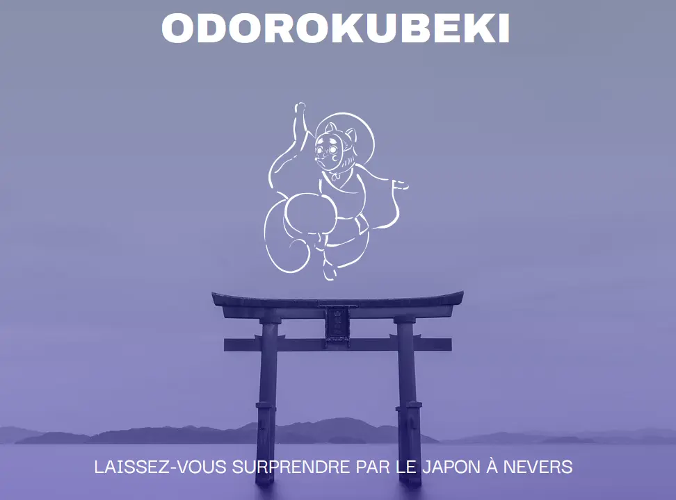 logo de la boutique éphémère Odorokubeki à Nevers