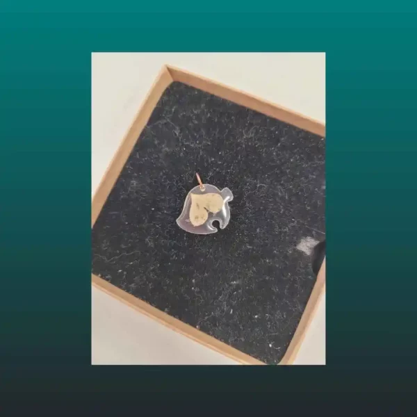 pendentif fait main en résine et fleur motif feuille d'animal crossing