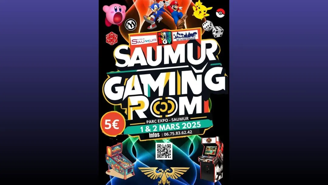 Saumur gaming room - rgv - 1 et 2 mars 2025 - parc expo saumur