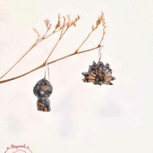 boucles d'oreilles en bois et washi kodama et kyubi 3