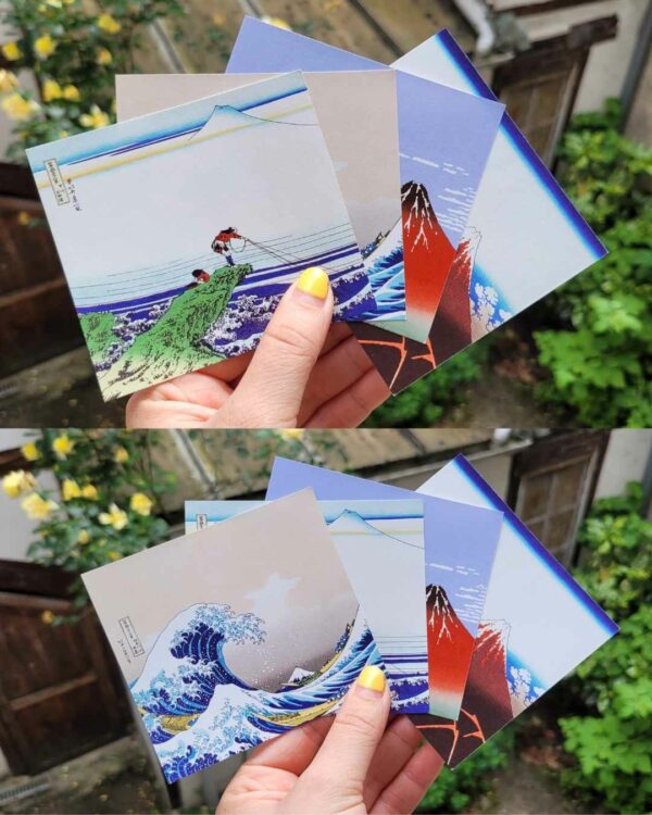 Estampes les 4 vues du Mont Fuji 1