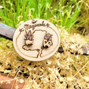 boucles d'oreilles en bois - korogu 1
