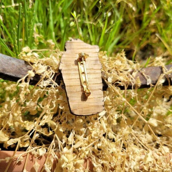 broche en bois - corée - bubbletea dos