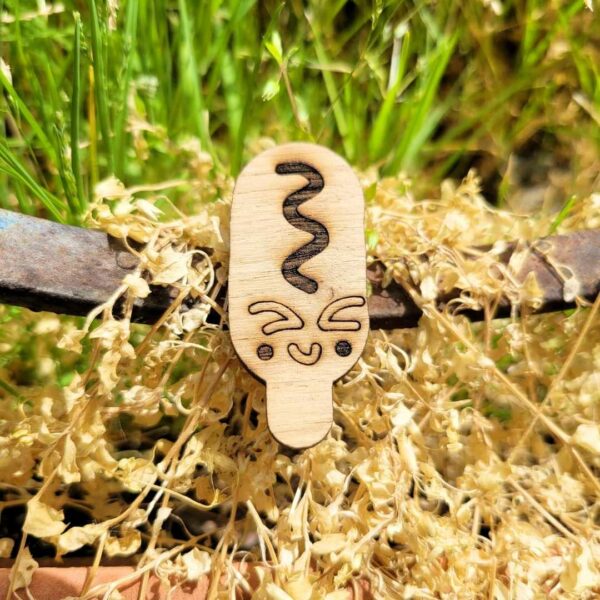 broche en bois - corée - corndog