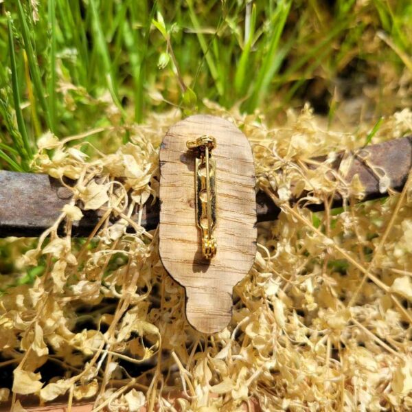 broche en bois - corée - corndog dos