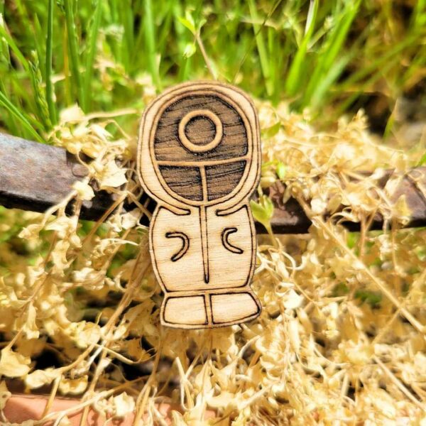 broche en bois - corée - squid games1