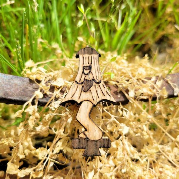 broche en bois - kasaobake