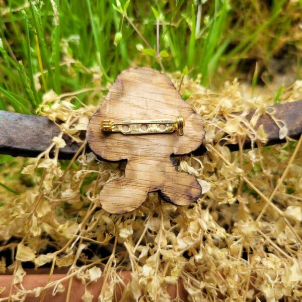 broche en bois - mario - goomba dos