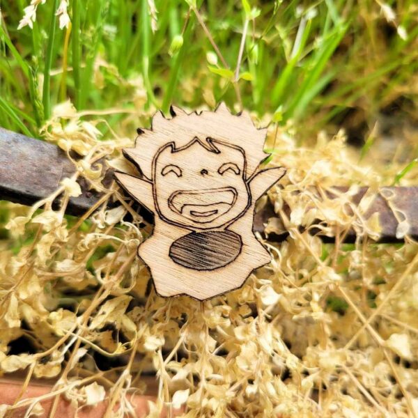 broche en bois - ponyo 1