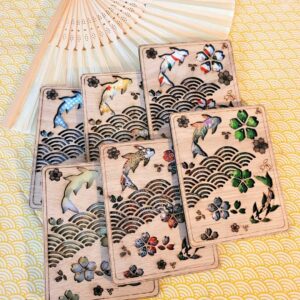 cadres bois carpes sakura