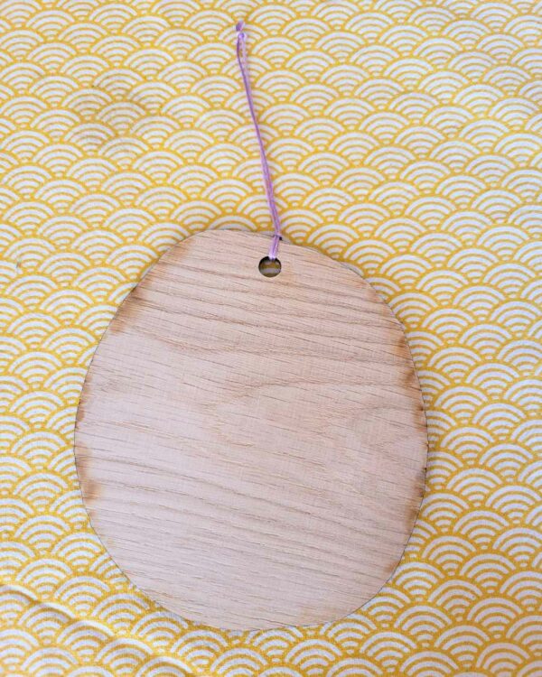 suspension bois grand daruma doux dos
