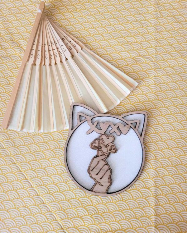 cadre en bois XOXO - glitter