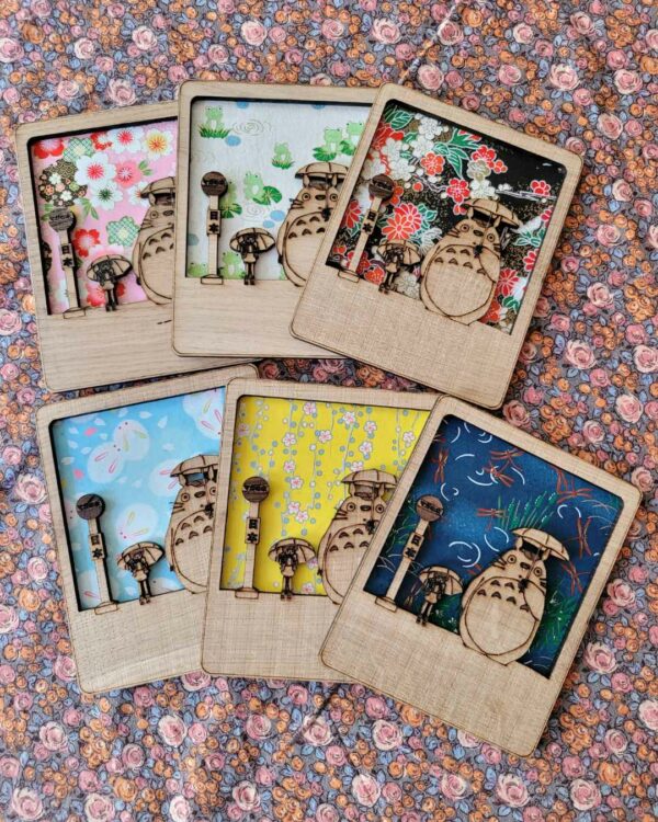 cadres en bois totoro