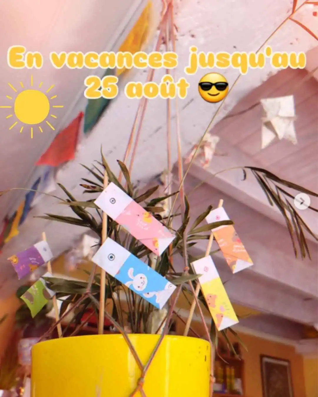 En vacances jusqu'au 25 aout 2025