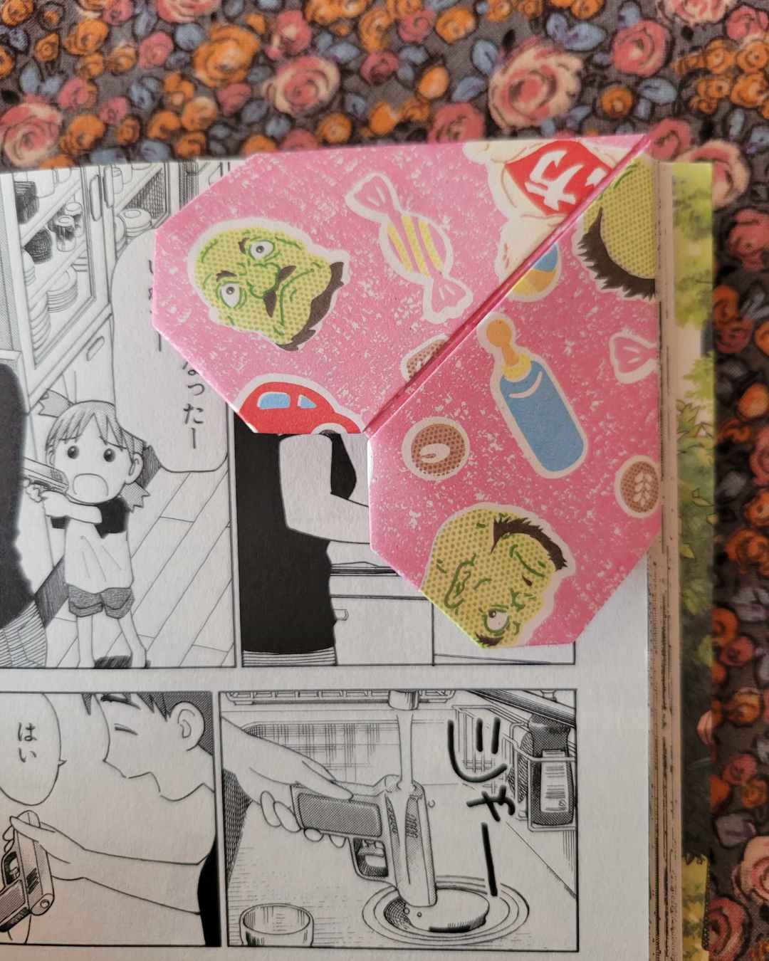 marque-page cœur le voyage de chihiro papier origami des studio ghibli / Miyazaki