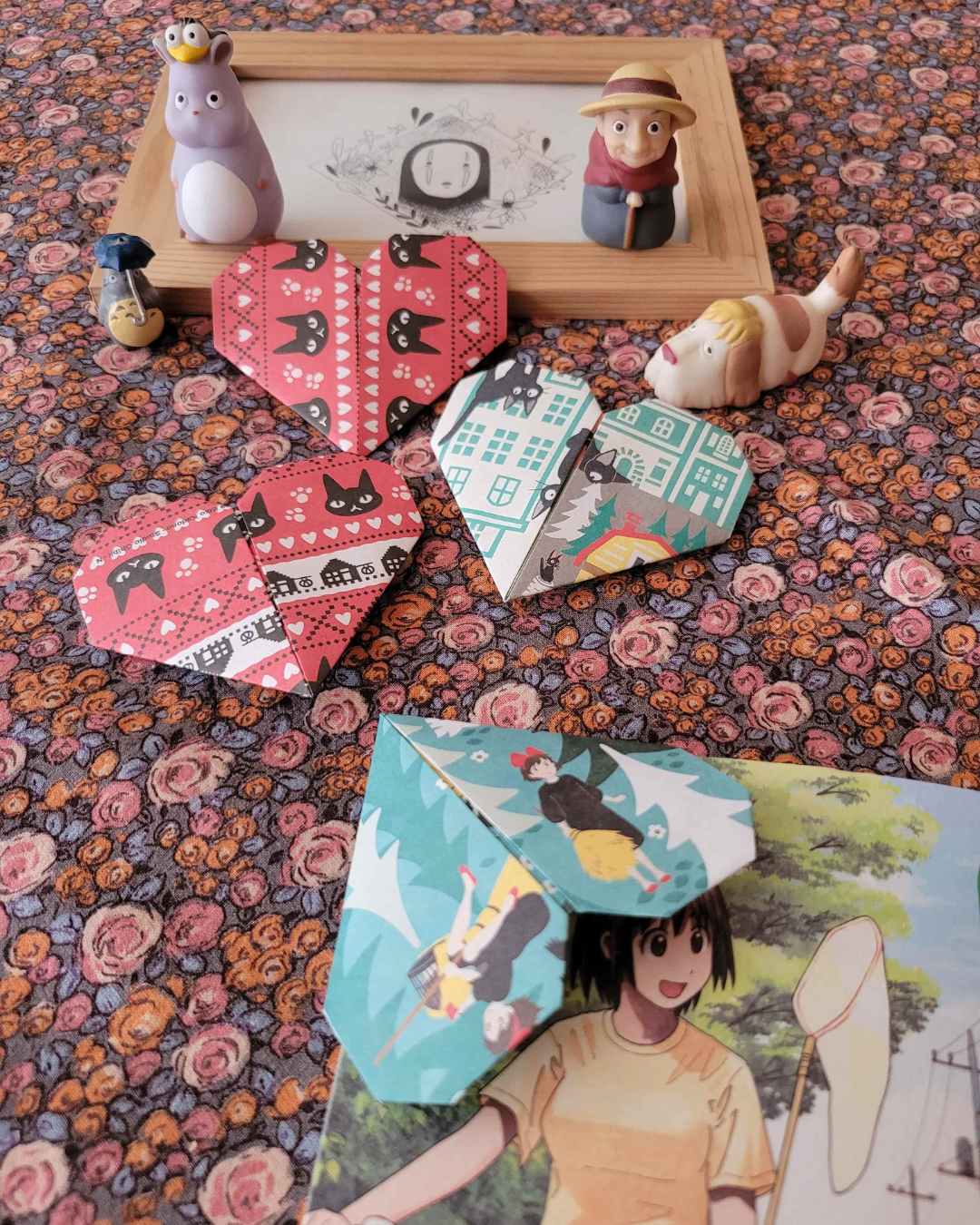 marque-page cœur kiki la petite sorcière des studio ghibli / Miyazaki