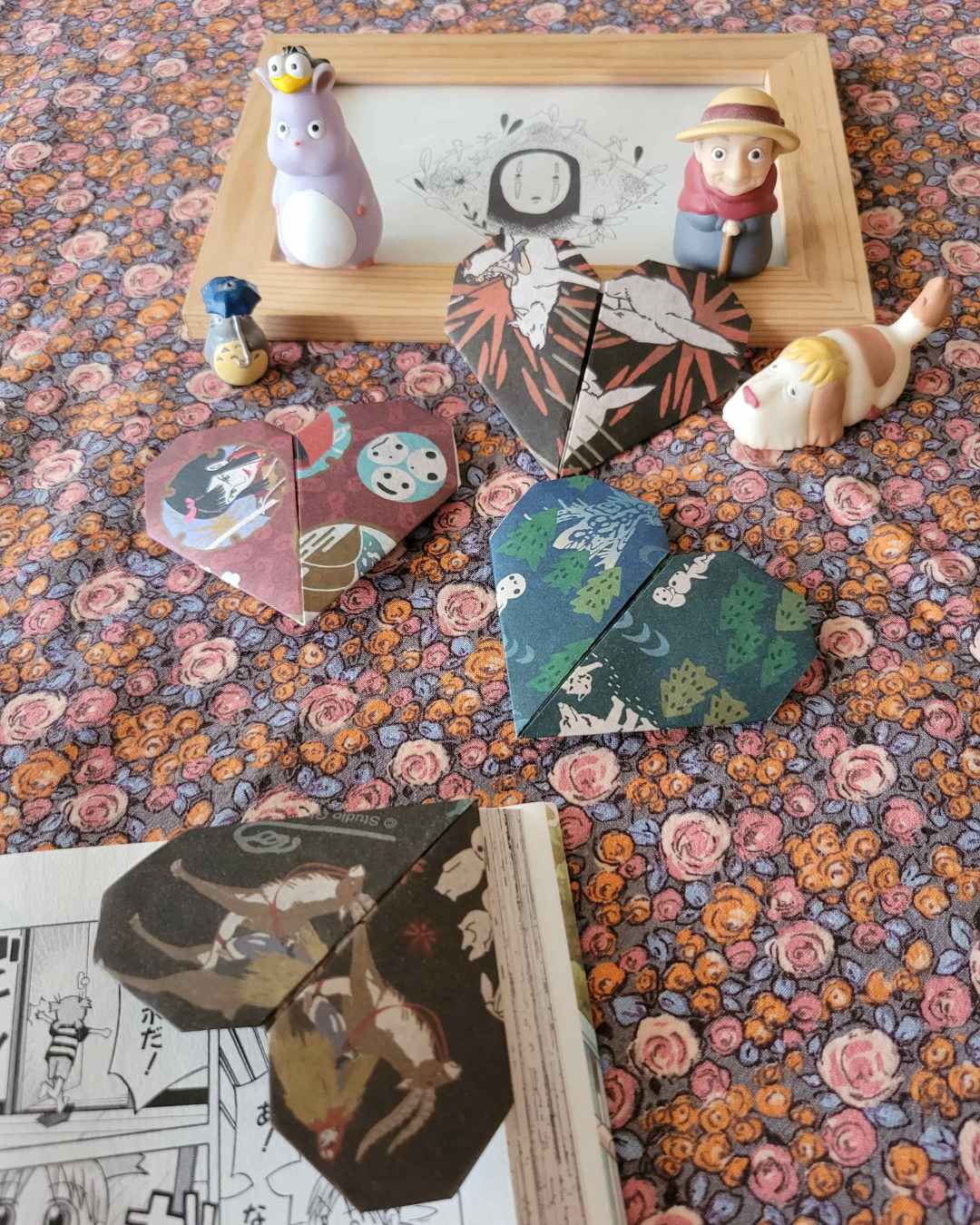 marque-page cœur princesse mononoke des studio ghibli / Miyazaki