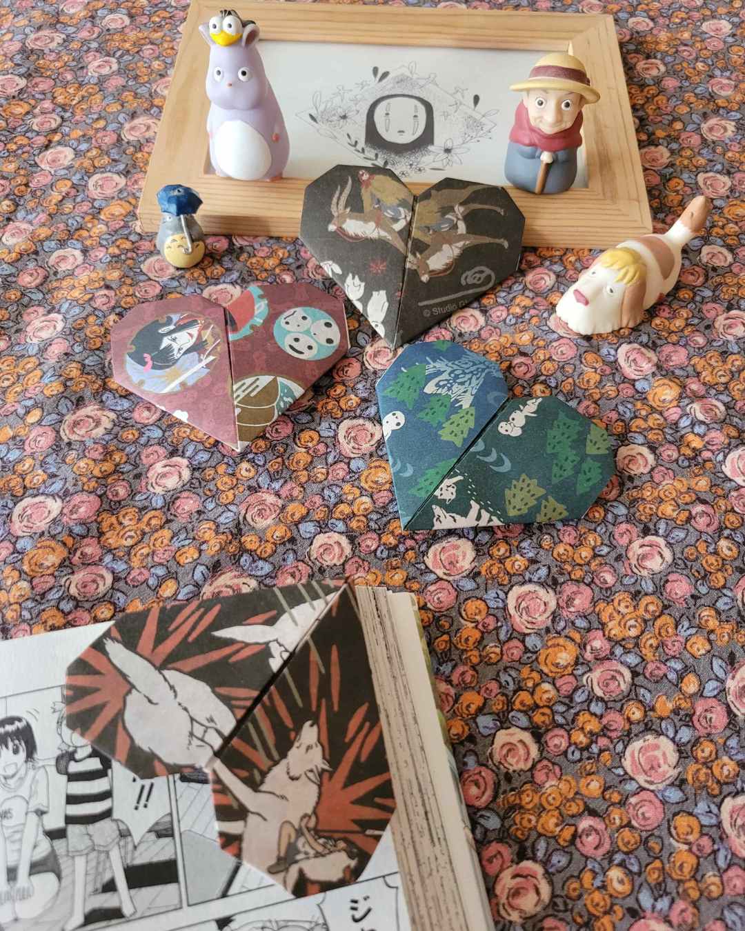 marque-page cœur princesse mononoke des studio ghibli / Miyazaki