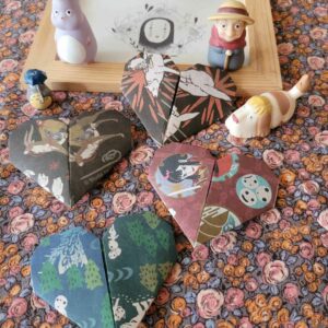 marque-page cœur princesse mononoke des studio ghibli / Miyazaki