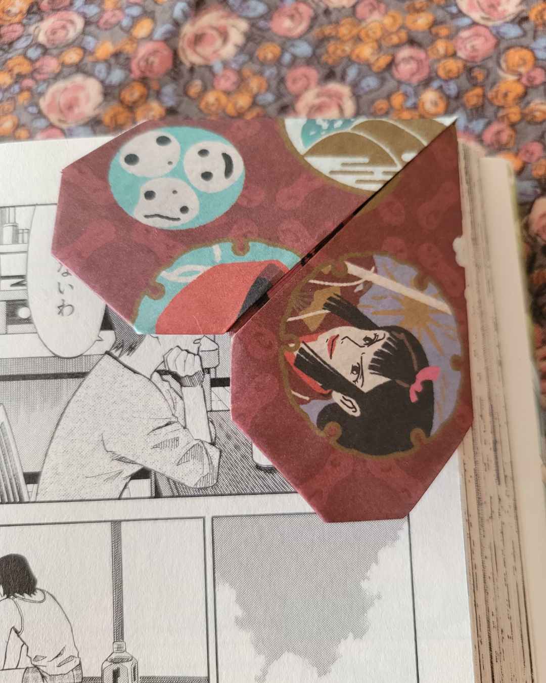 marque-page cœur princesse mononoke des studio ghibli / Miyazaki