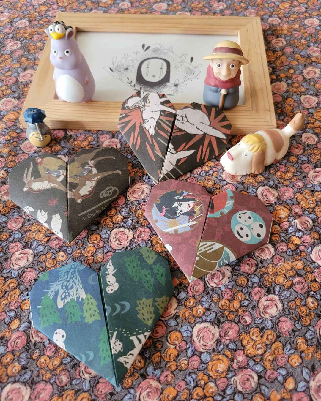 marque-page cœur princesse mononoke des studio ghibli / Miyazaki