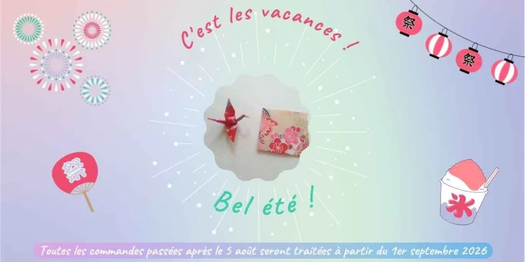 En vacances du 6 août au 1er septembre 