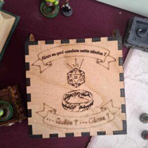 boite à dés inspirée LOTR : quête 3