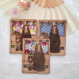 cadre en bois de chêne inspiration chihiro trio